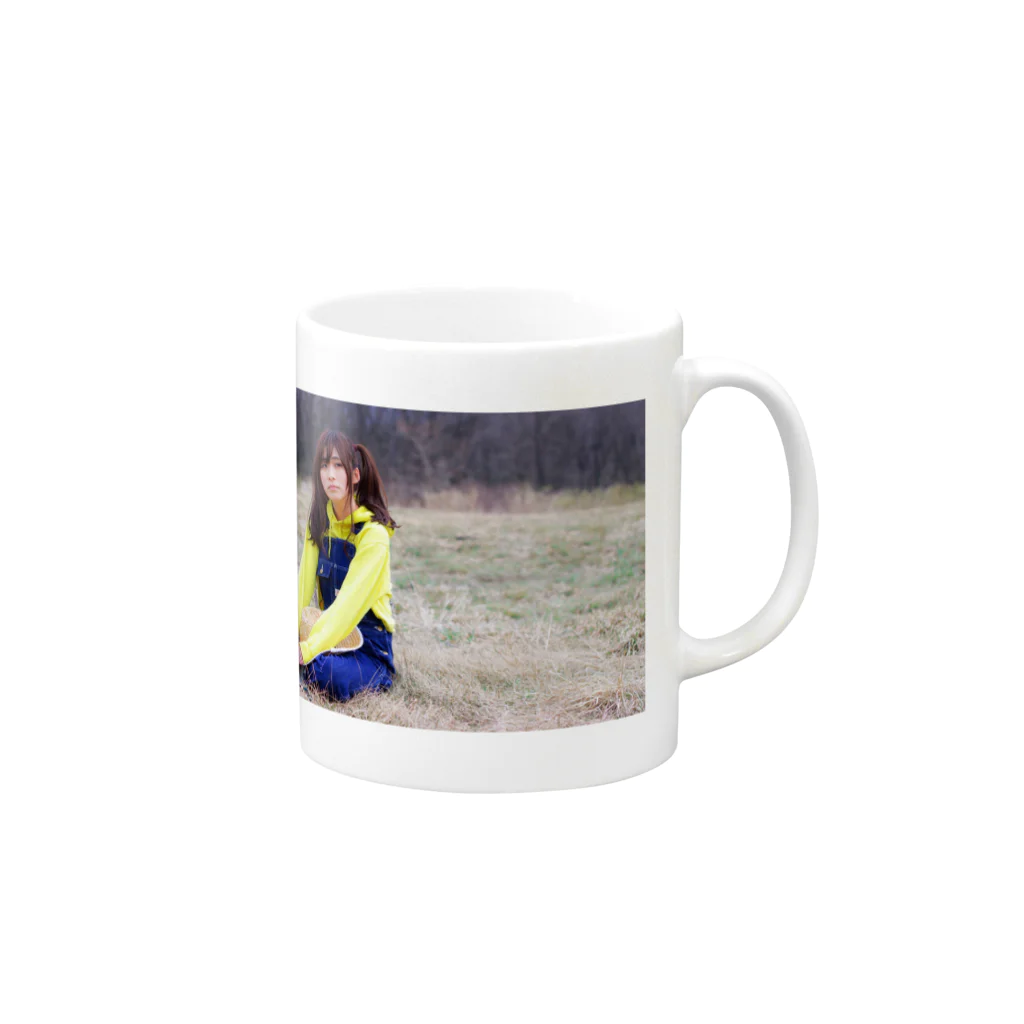 クロゆめマーケットの黒田原娘・ゆめな Mug :right side of the handle