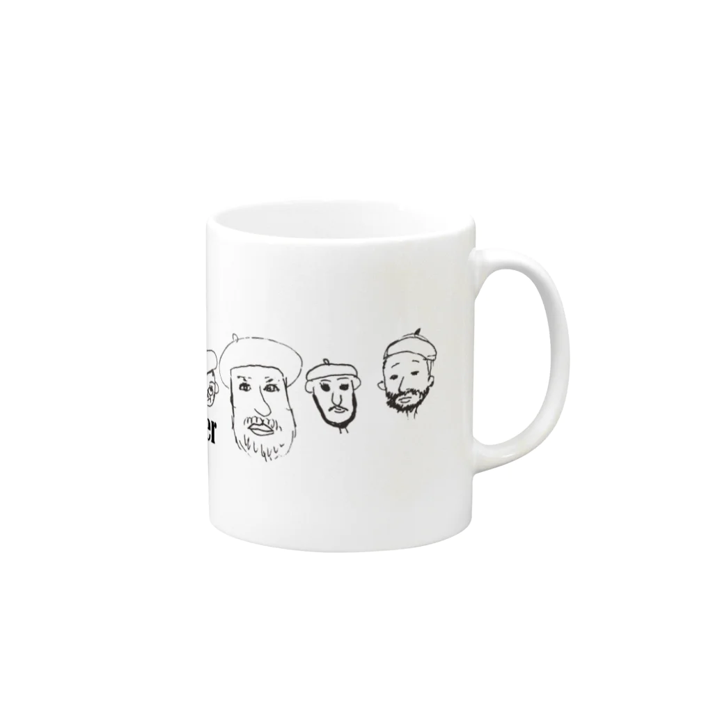 【Yuwiiの店】ゆぅぅぃーのザキエル Mug :right side of the handle