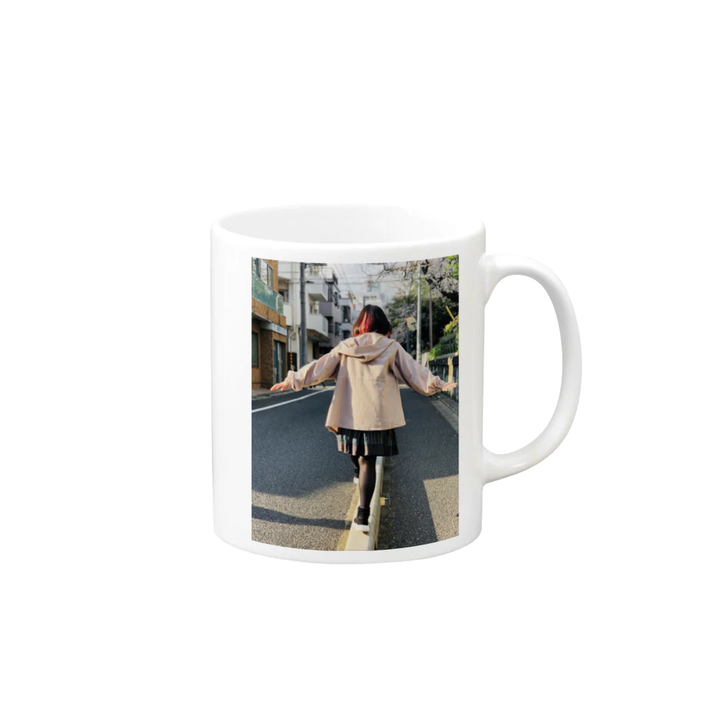 ふれちゃんのえもい私 Mug :right side of the handle