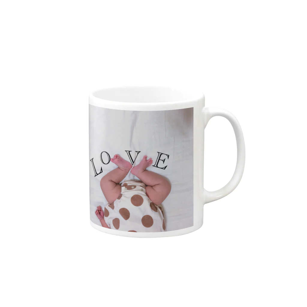 みちのBABY♡LOVE Mug :right side of the handle