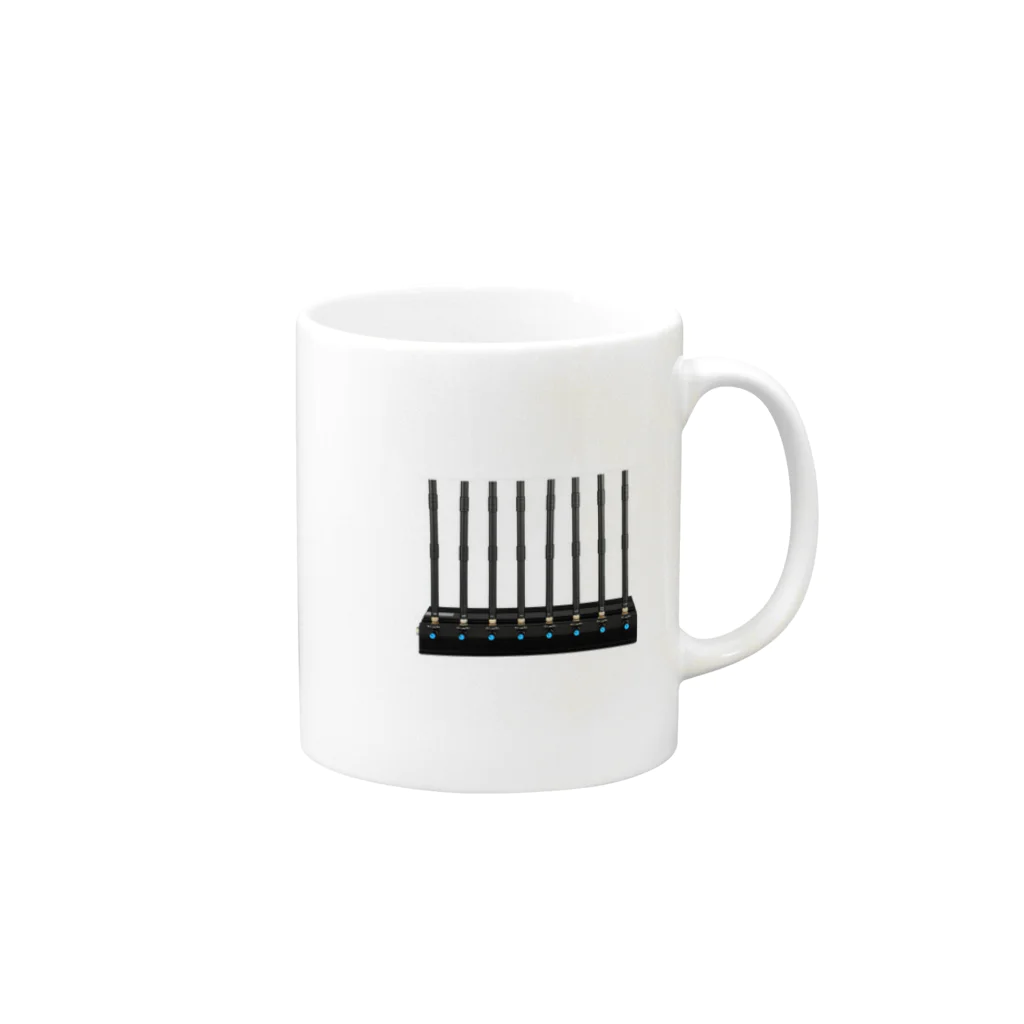 goobuyの「アンテナ８本」携帯電話ジャマー Mug :right side of the handle