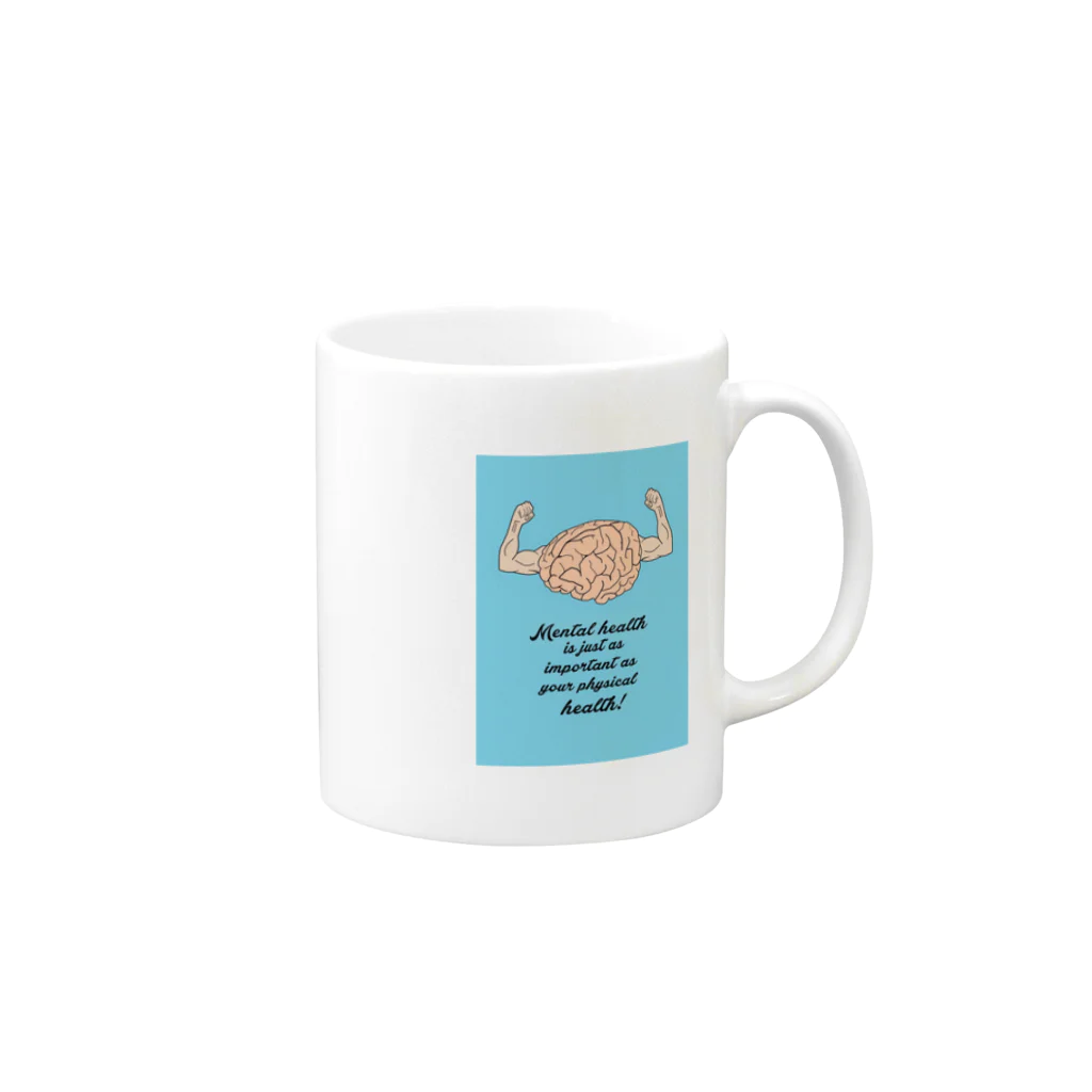 すじこ丸のmental does you Mug :right side of the handle