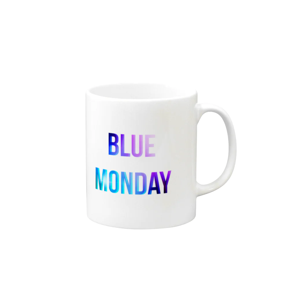 秀美のBLUE MONDAY マグカップの取っ手の右面