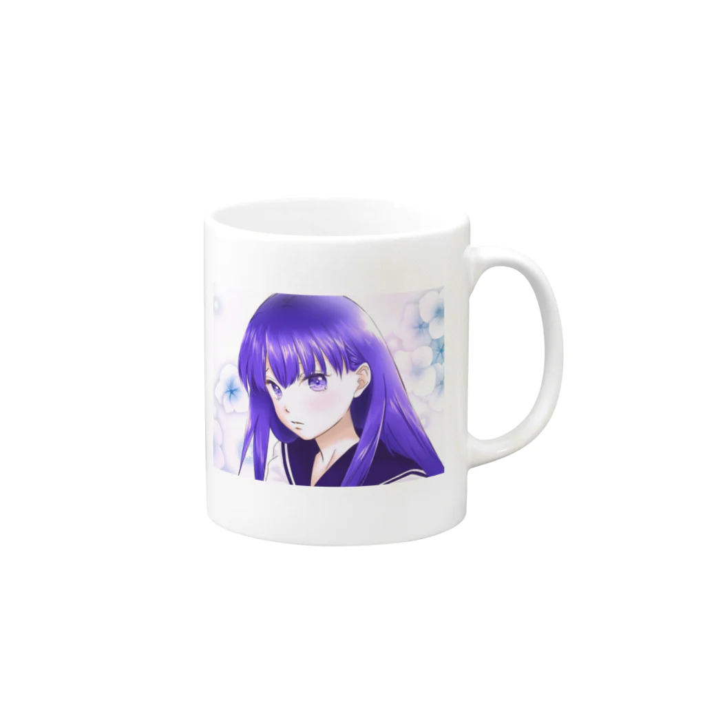 miko🍀のオリ絵マグカップ2 Mug :right side of the handle