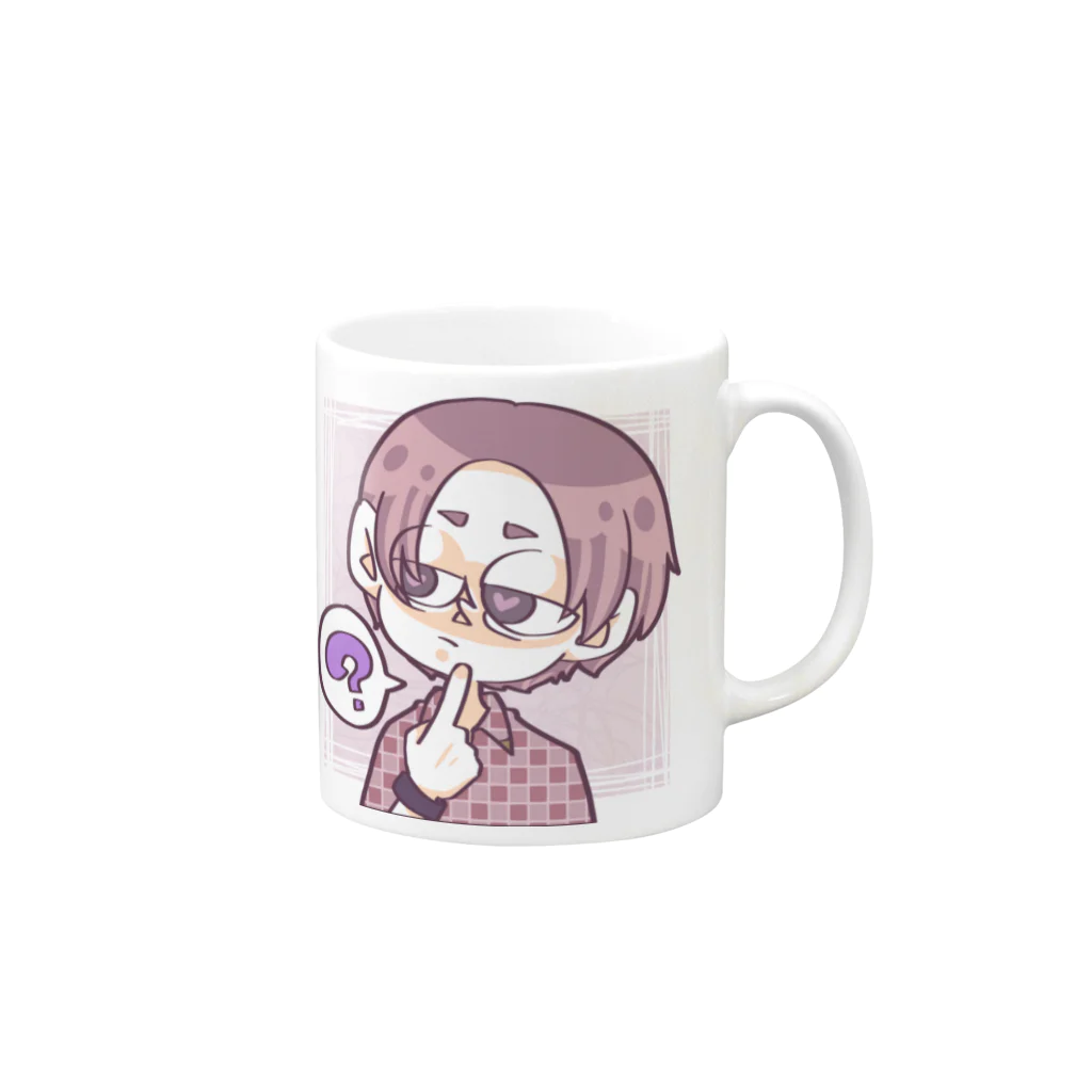 Cocohashop*のただいま考え中 Mug :right side of the handle