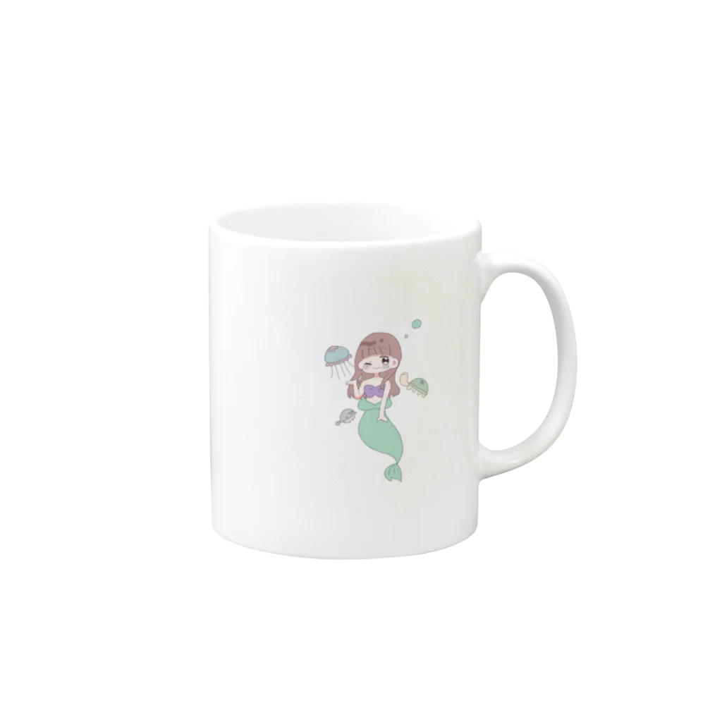 ぴ！の人魚 Mug :right side of the handle