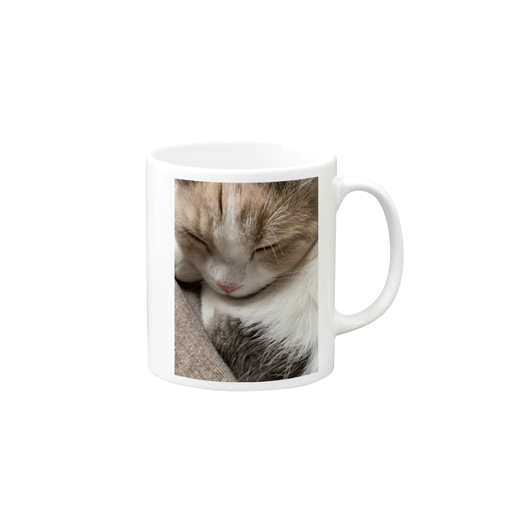 cocorobinのココ猫 Mug :right side of the handle