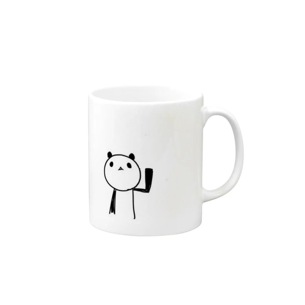 ことりちゃんのぱんだくん Mug :right side of the handle