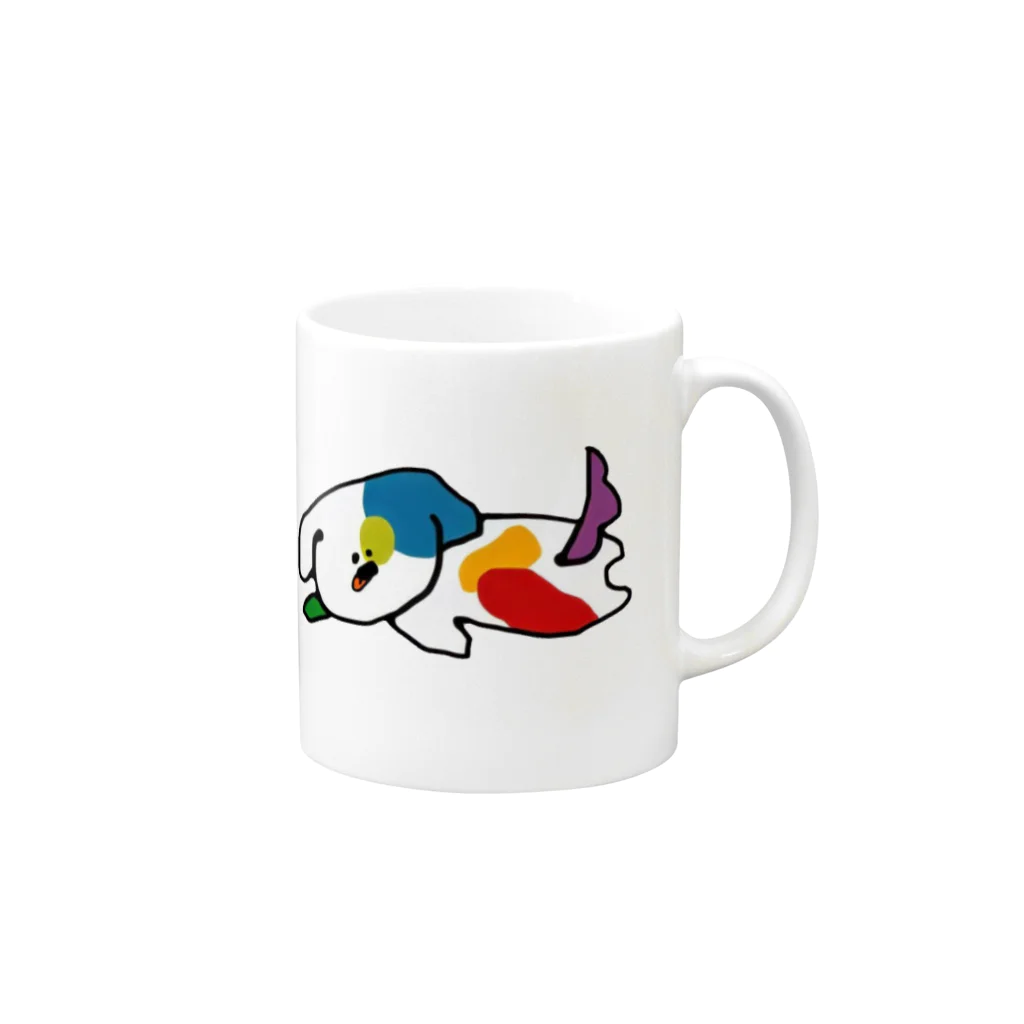 Marmalade Poolのワンコちゃん Mug :right side of the handle