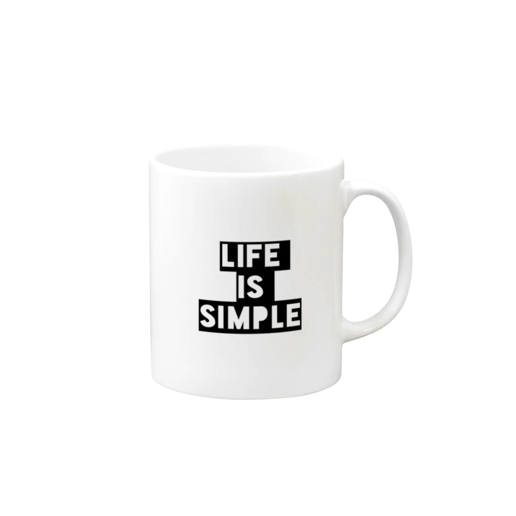 arkのLIFE is SIMPLE マグカップの取っ手の右面