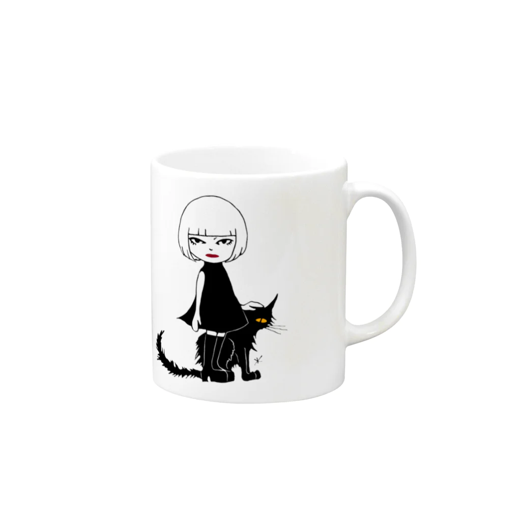 StarrynightのLucy & Night Mug :right side of the handle