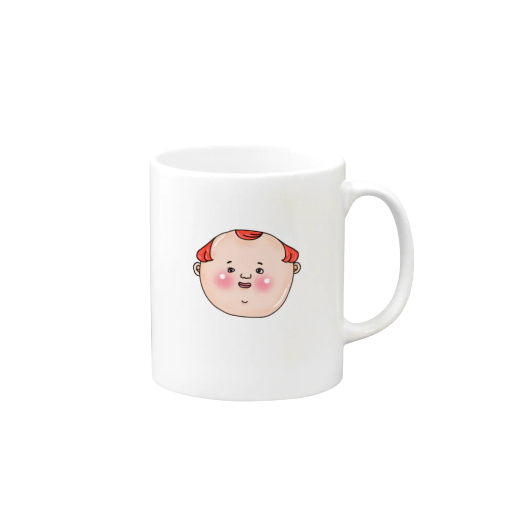 mippowのちーちゃん Mug :right side of the handle