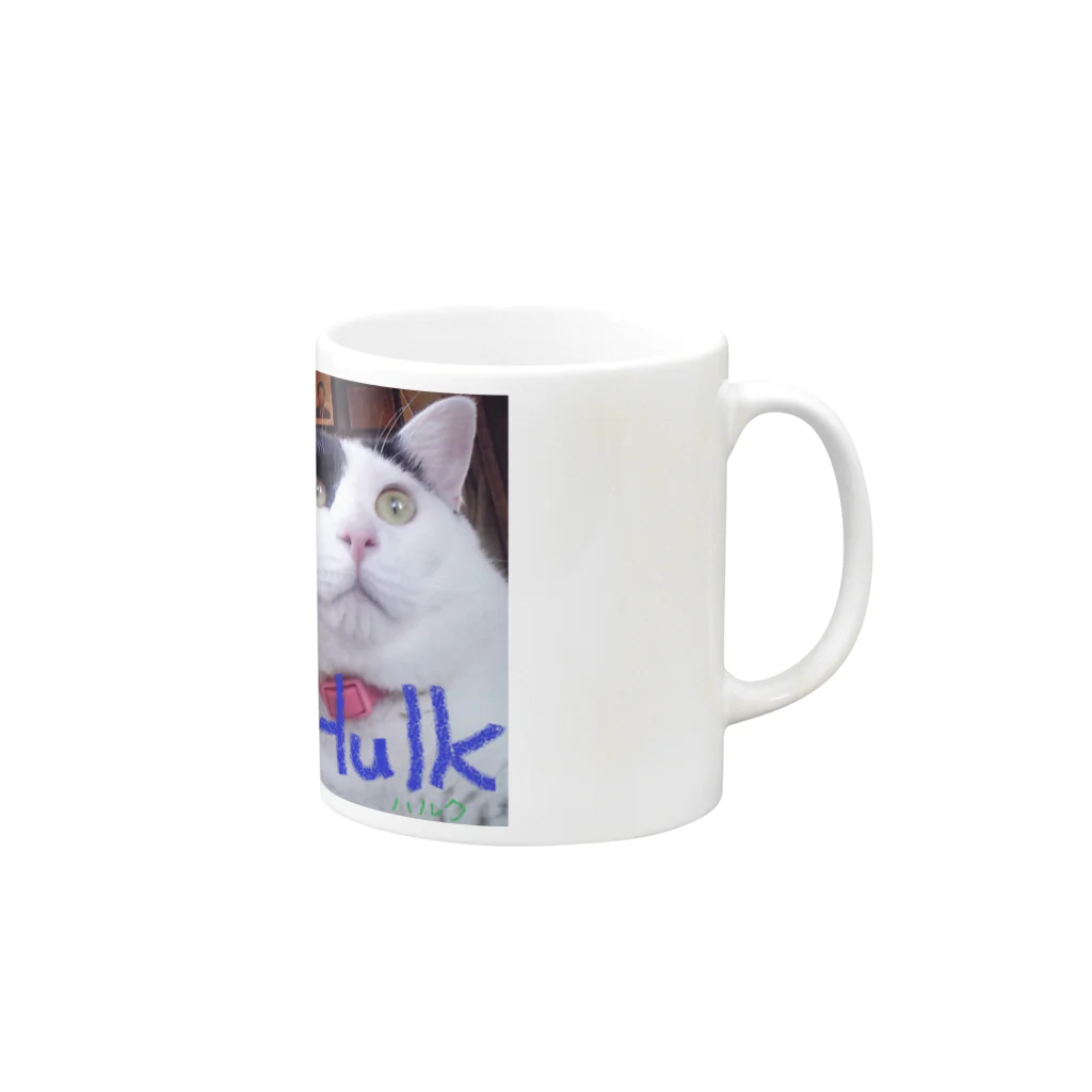 AtelierLovenestの双子猫 Mug :right side of the handle