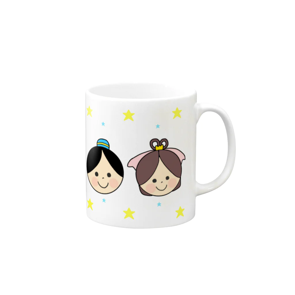 YuuのYuuオリジナルイラスト27 彦星と織姫 Mug :right side of the handle