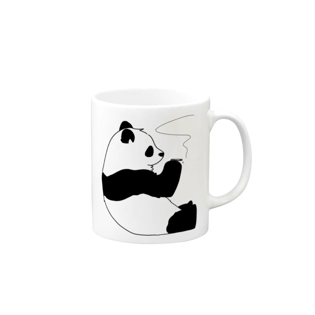 廃人のいっぷく Mug :right side of the handle