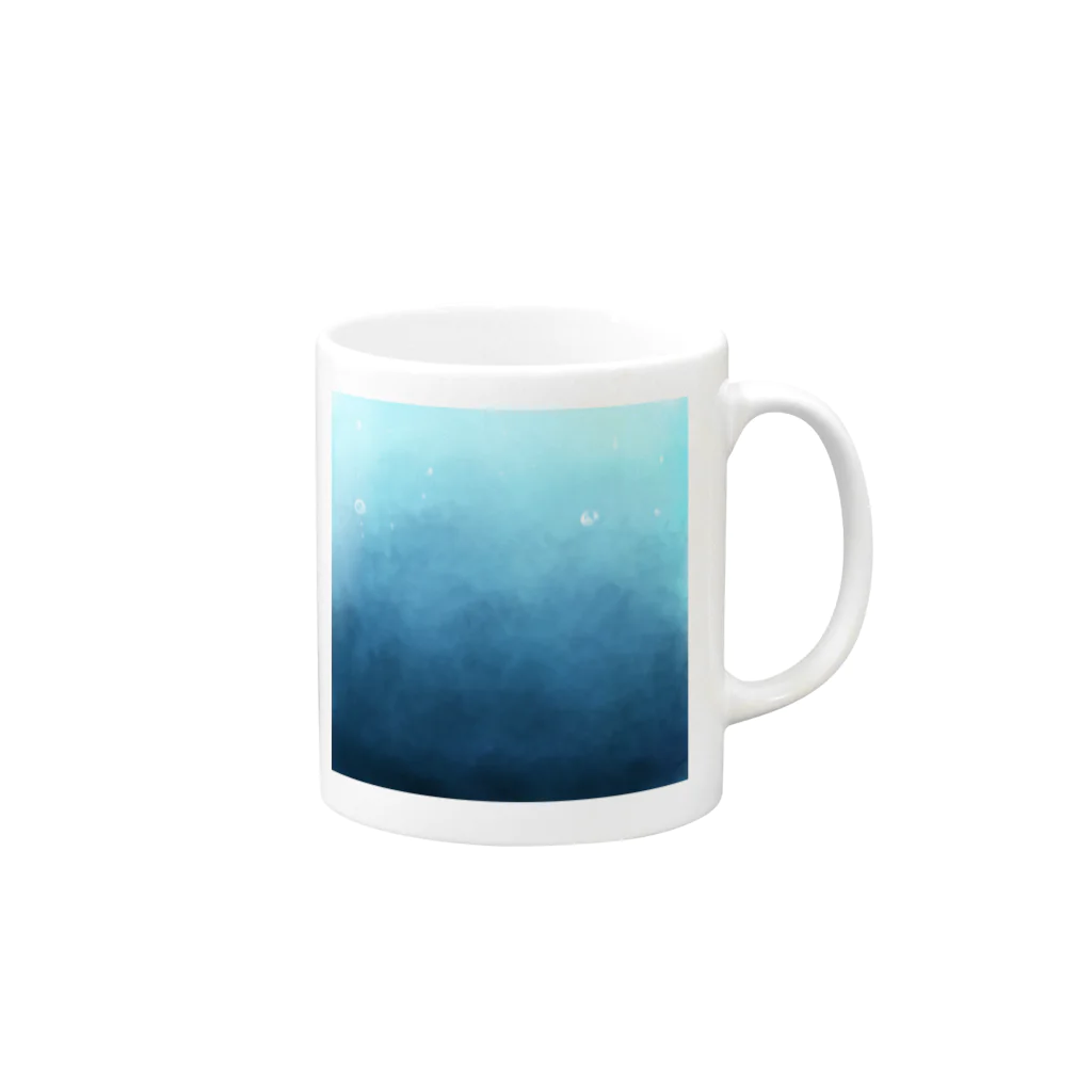 梅雨️️️⛅️のうみ Mug :right side of the handle