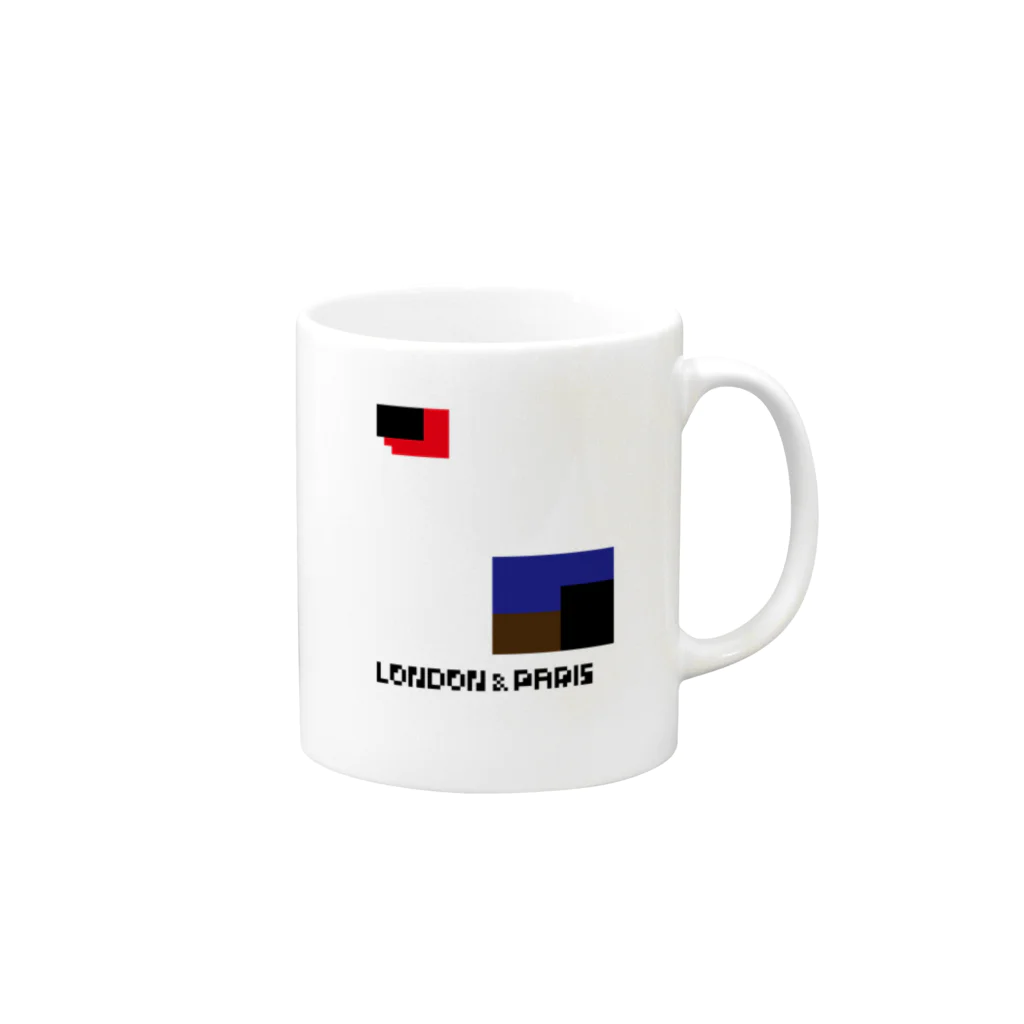 JIUKOのLONPARI 8BITS 「GEEEEO」 Mug :right side of the handle