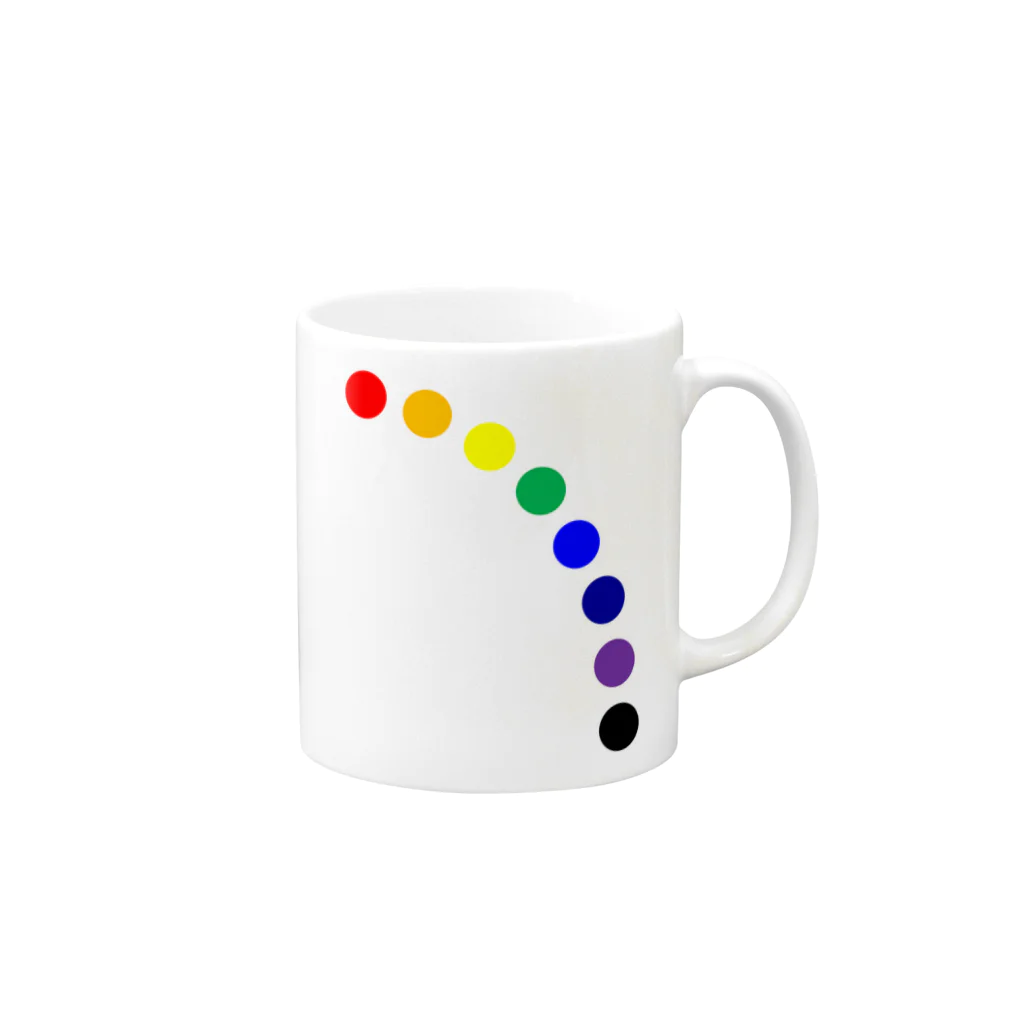 COLORSのCOLOR-RAINBOW Mug :right side of the handle