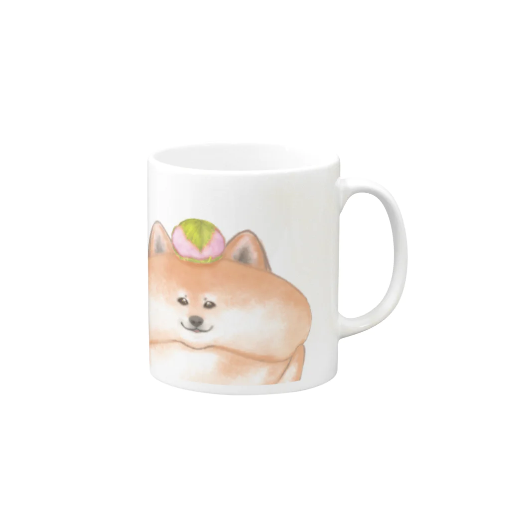 どるちぇ＊うさぎの《６》＊ふわあま*どるちぇしば＊ Mug :right side of the handle