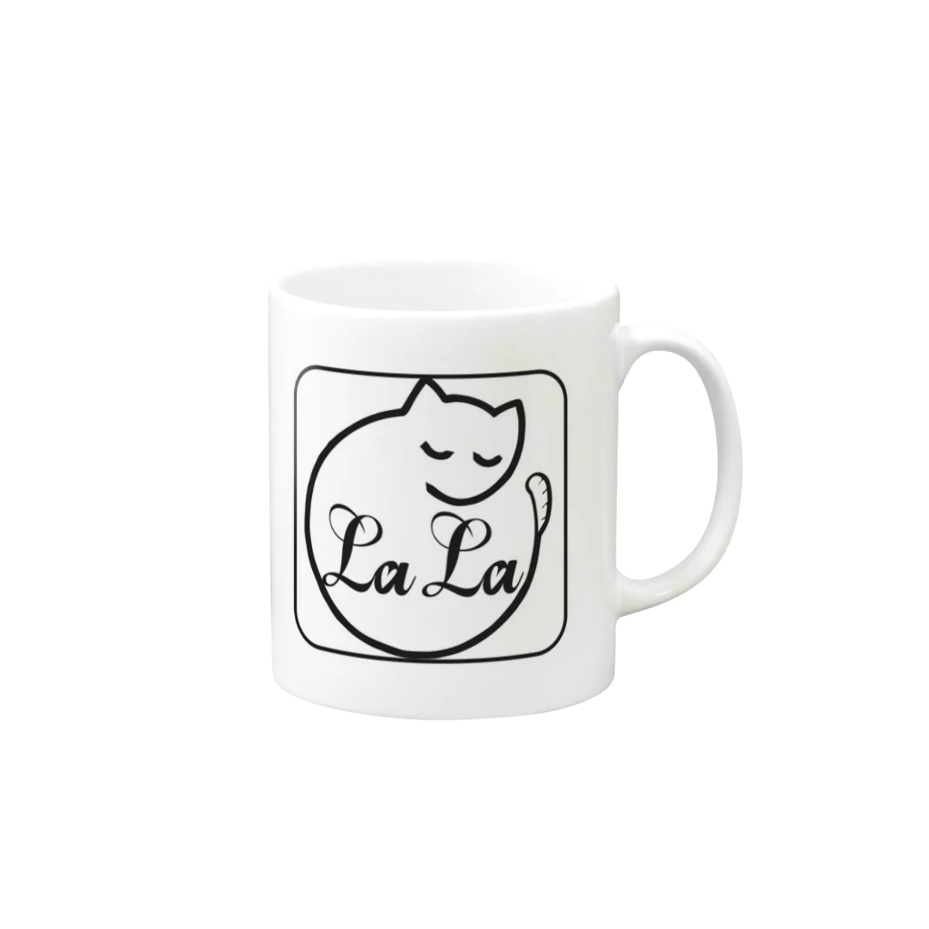 ピヨピヨのLaLaオリジナル Mug :right side of the handle