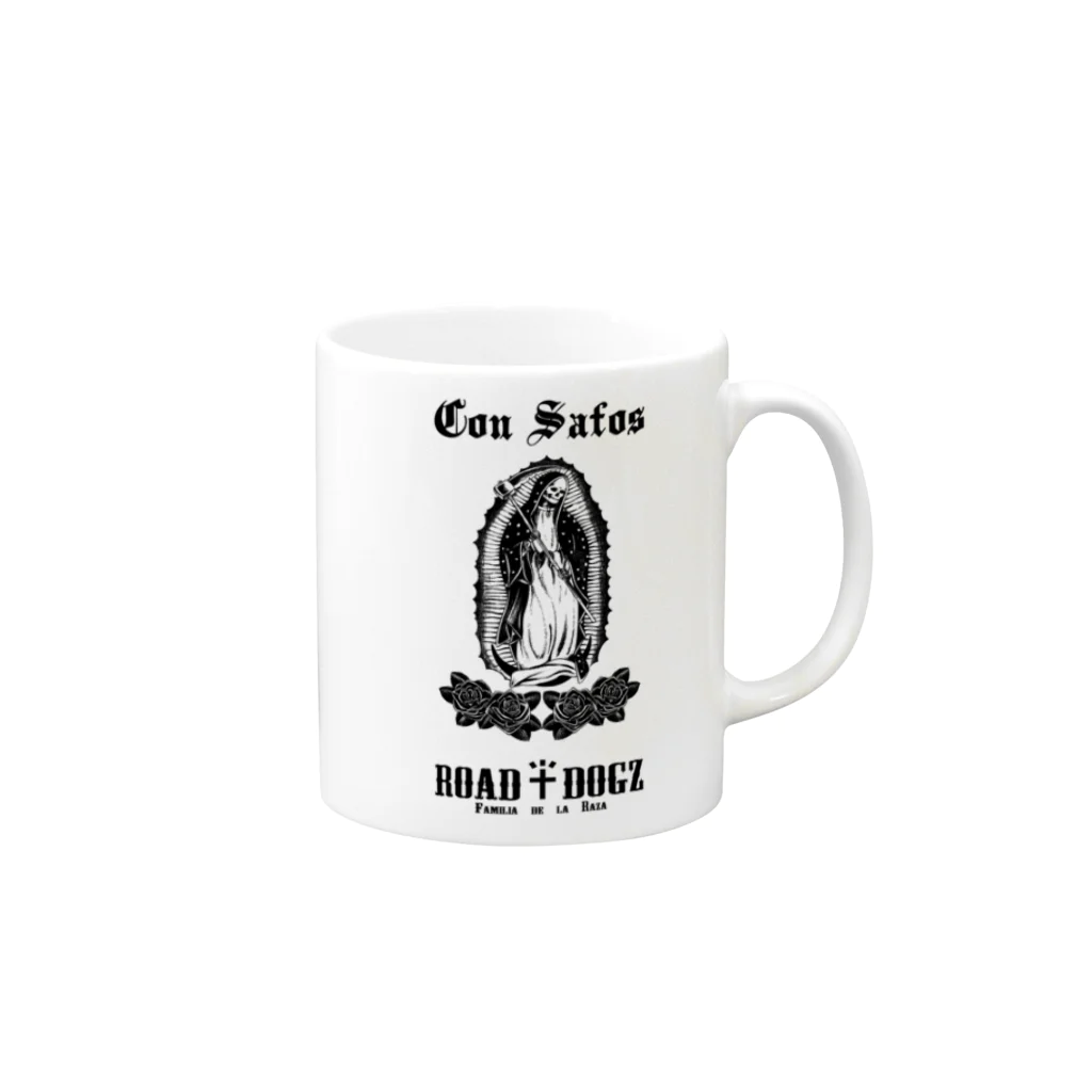 ROAD DOGZ ～Familia de la Raza～のSanta Muerte Mug :right side of the handle