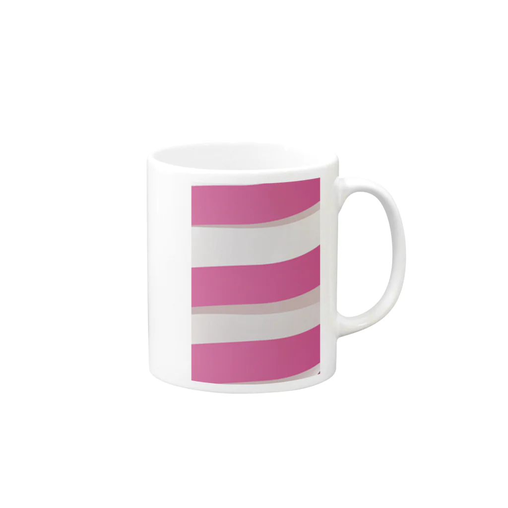 アメリカンベース   GG1966のクリーミィー　ピンク Mug :right side of the handle