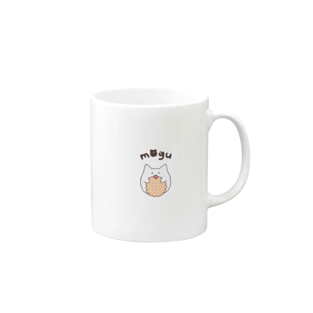 へんてこうりばのもぐ Mug :right side of the handle