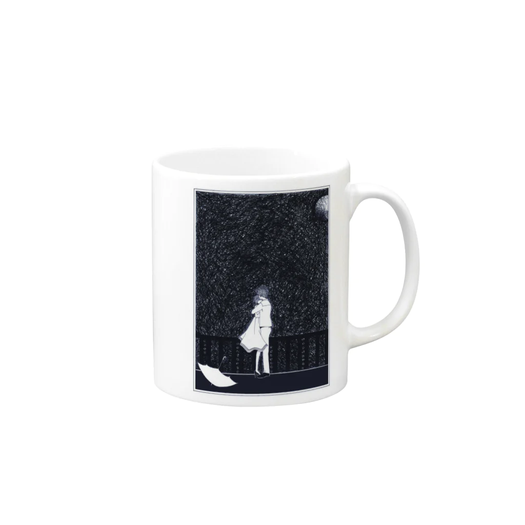 nostalgia PLUSの雨上がり Mug :right side of the handle