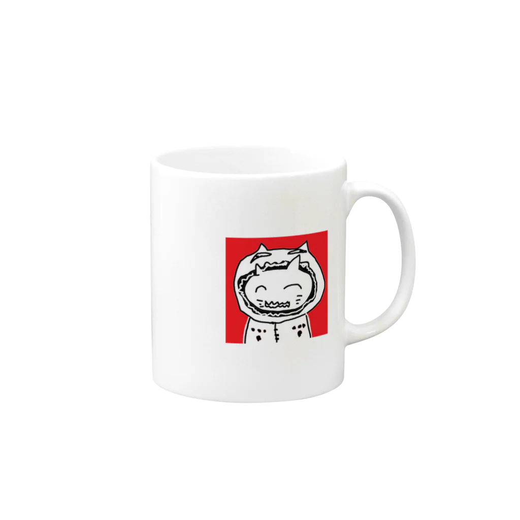 dekasugirumaraのねこちゃんかわゆ Mug :right side of the handle