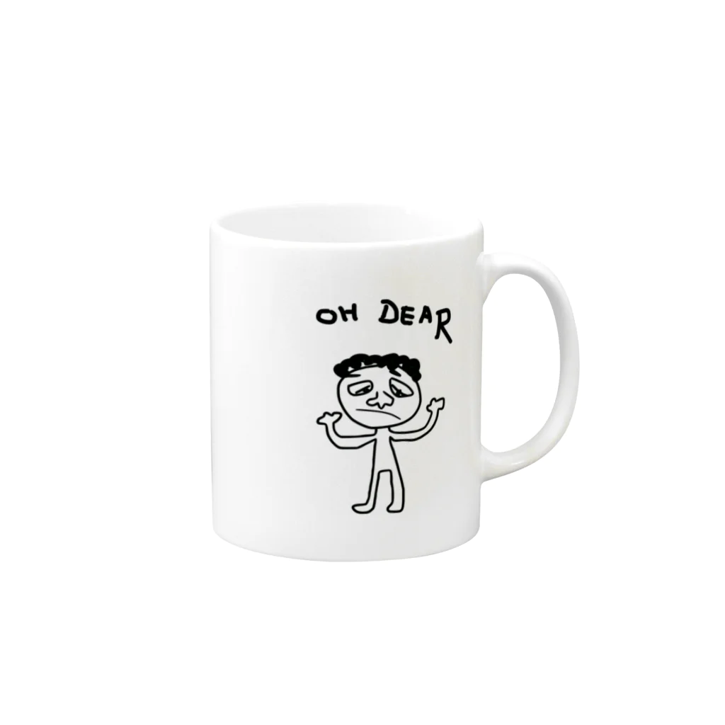 Shizz-ishのOh Dear Mug :right side of the handle