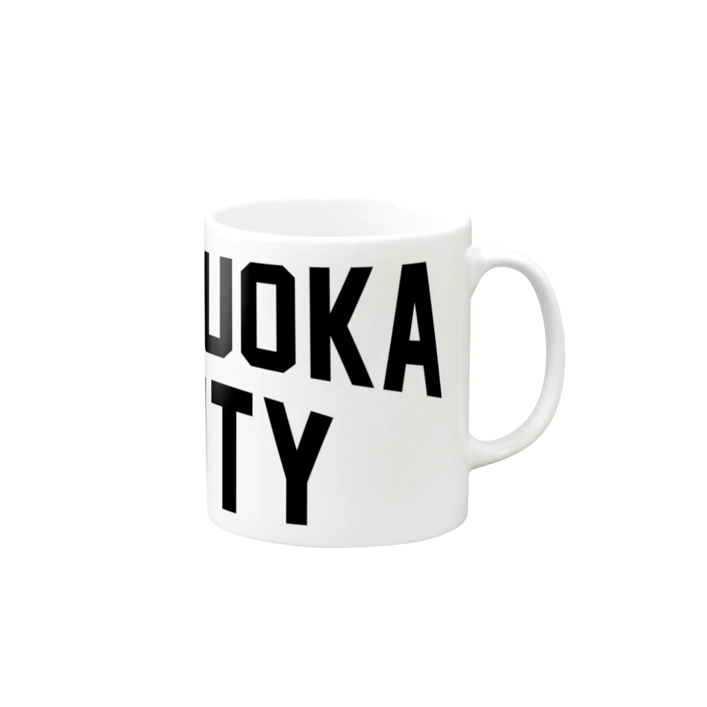 JIMOTOE Wear Local Japanのfukuoka CITY　福岡ファッション　アイテム Mug :right side of the handle