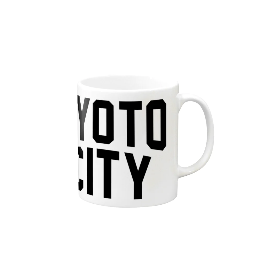 JIMOTOE Wear Local Japanのkyoto CITY　京都ファッション　アイテム Mug :right side of the handle