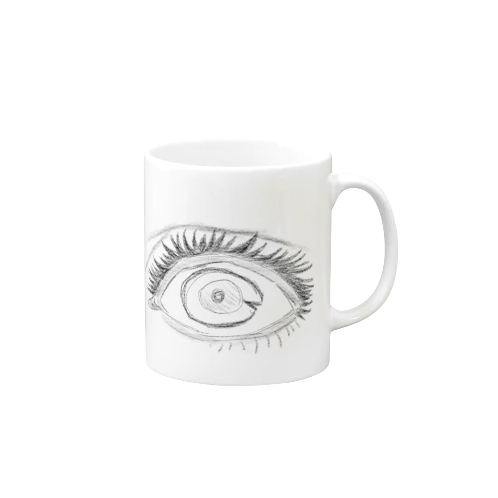 ノワール6丁目のFirst EYE Mug :right side of the handle