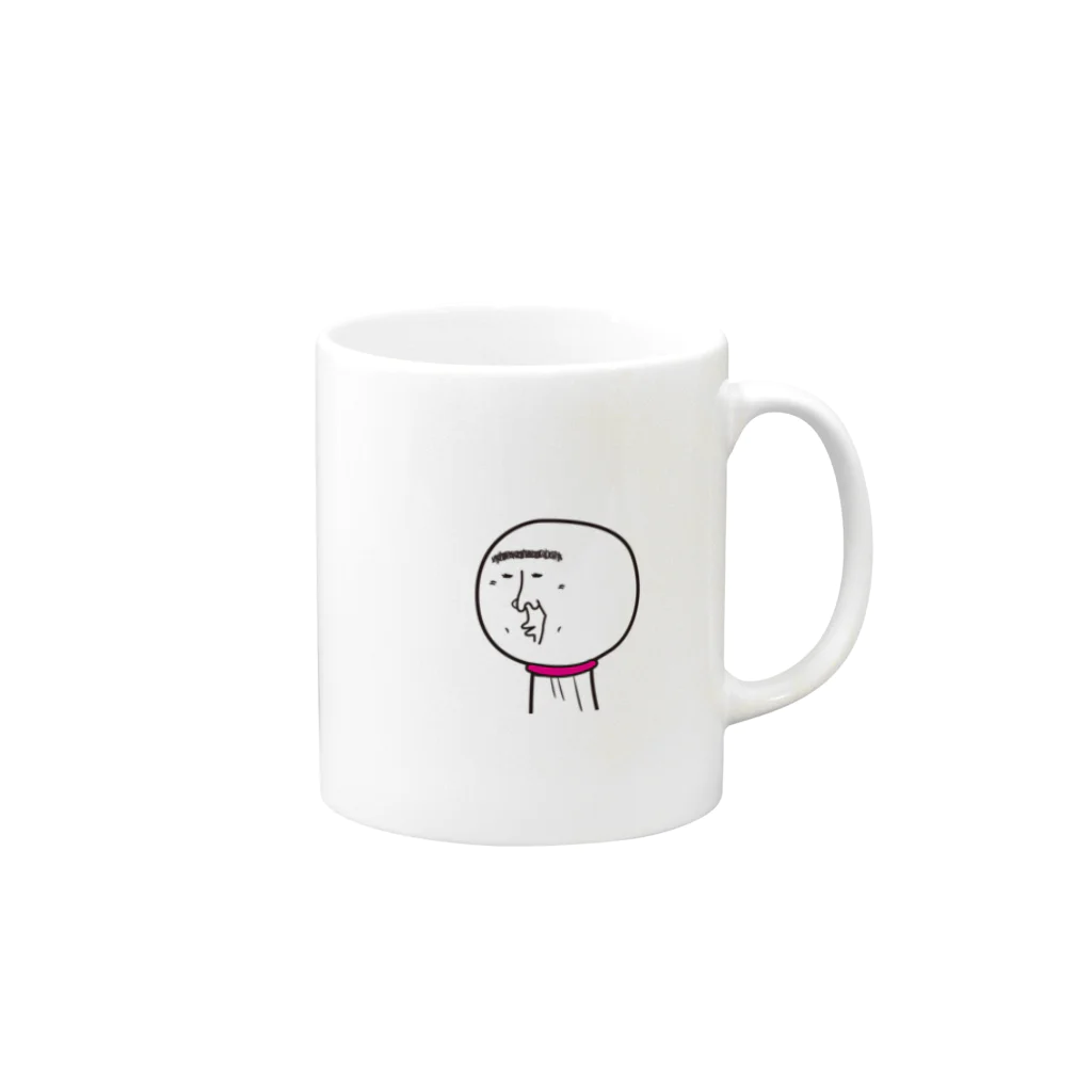 てるざえもんグッズのてるざえもん Mug :right side of the handle