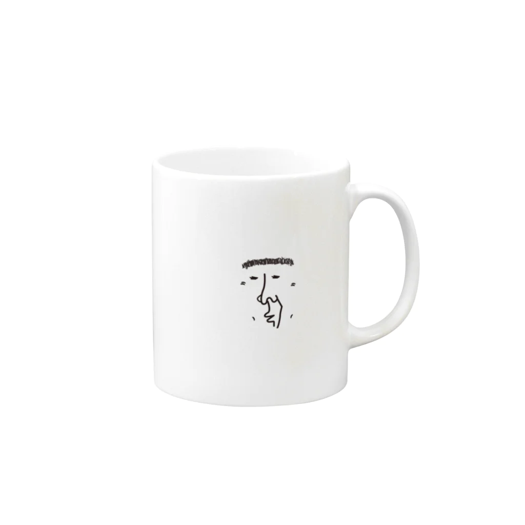 てるざえもんグッズのてるざえもん Mug :right side of the handle