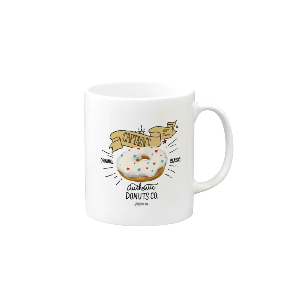 板チョコ屋のCAPTAIN'S DONUTS Mug :right side of the handle