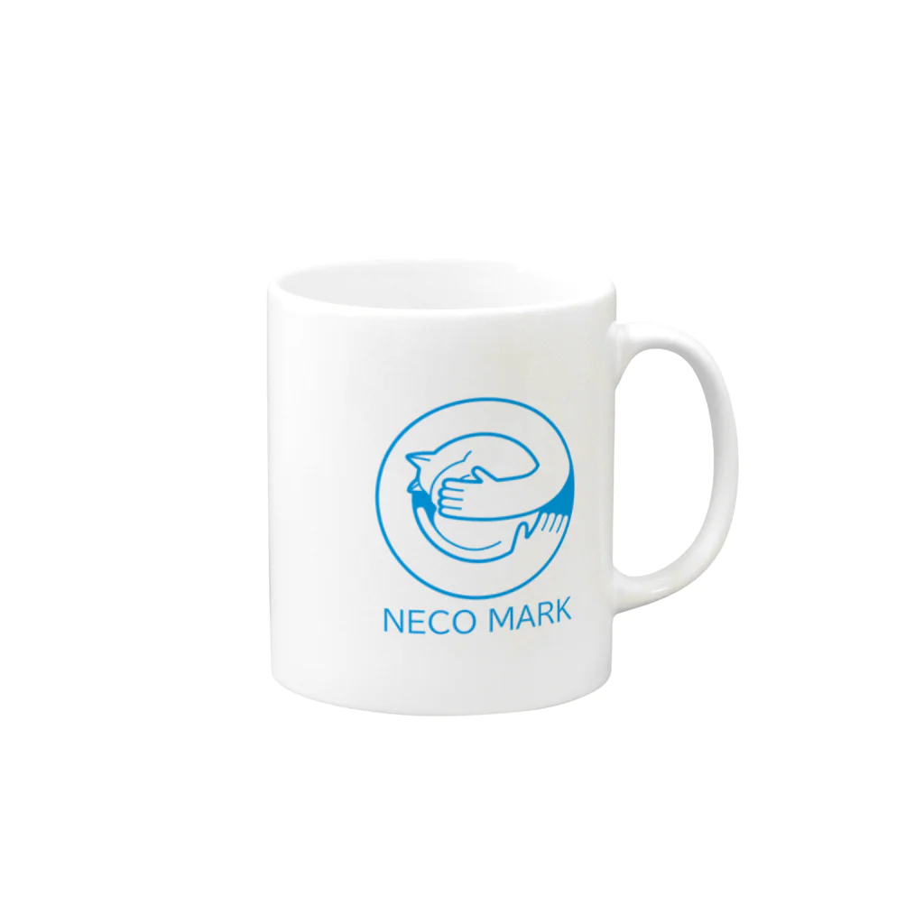 SKのNECOマーク Mug :right side of the handle