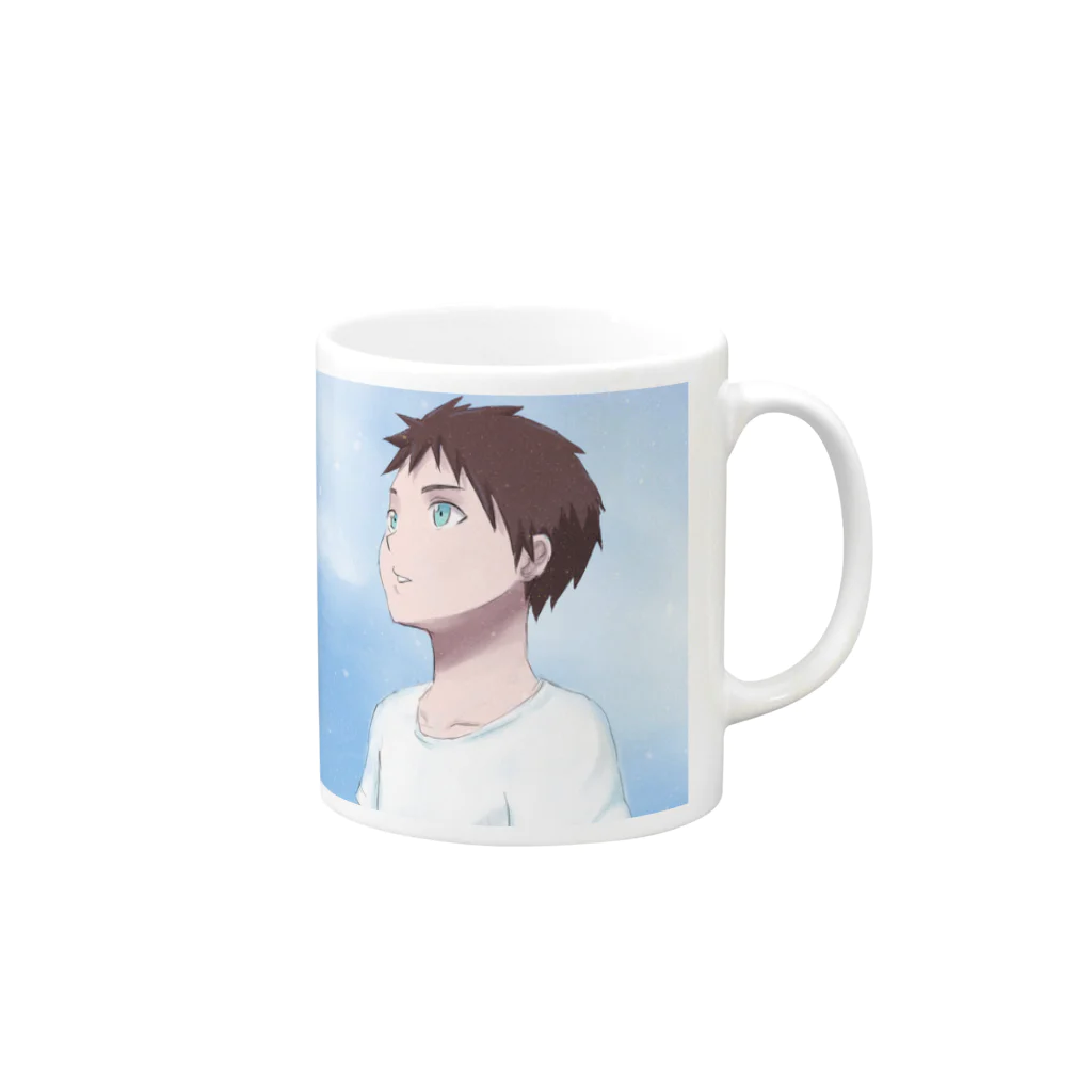 ほろろのSKY Mug :right side of the handle