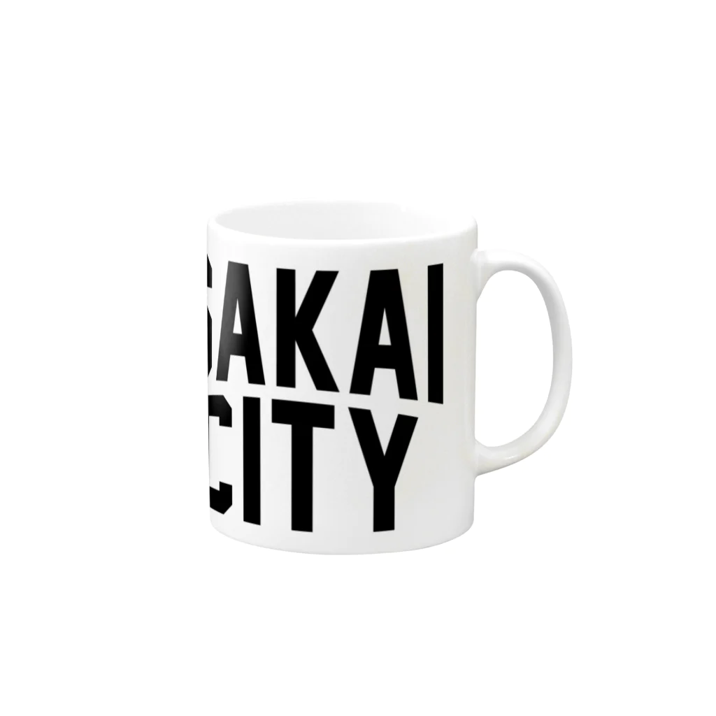 JIMOTOE Wear Local Japanのsakai CITY　堺ファッション　アイテム Mug :right side of the handle