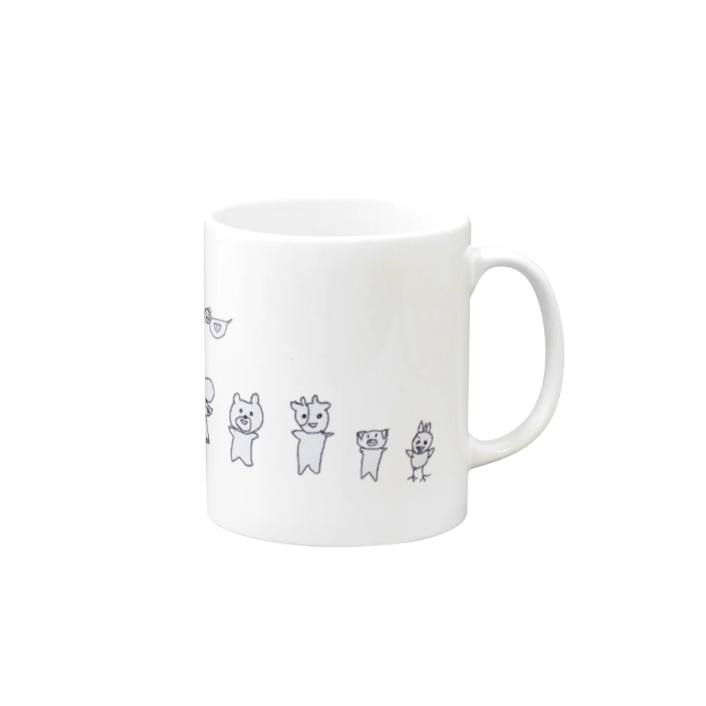 yukincocoの動物　no Mug :right side of the handle