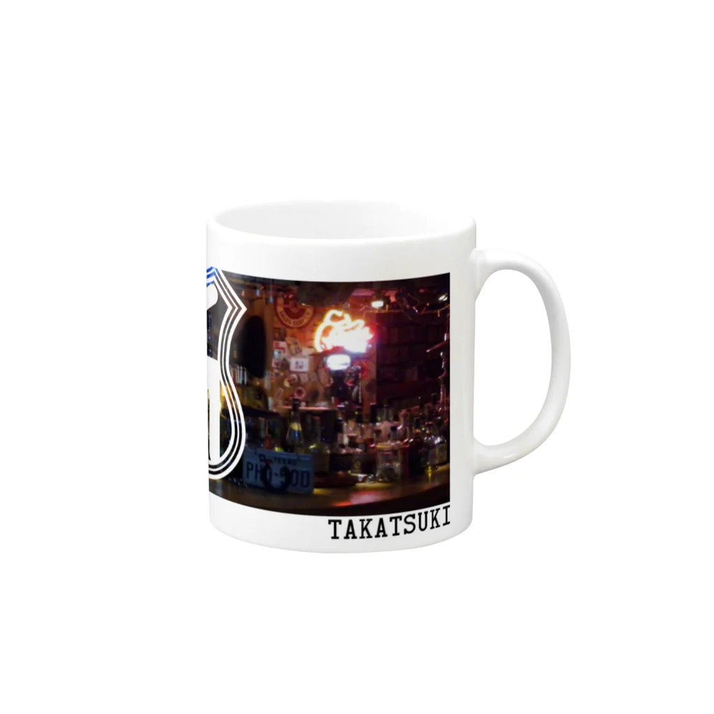 SaloonRoute171のBar Picture Mug :right side of the handle