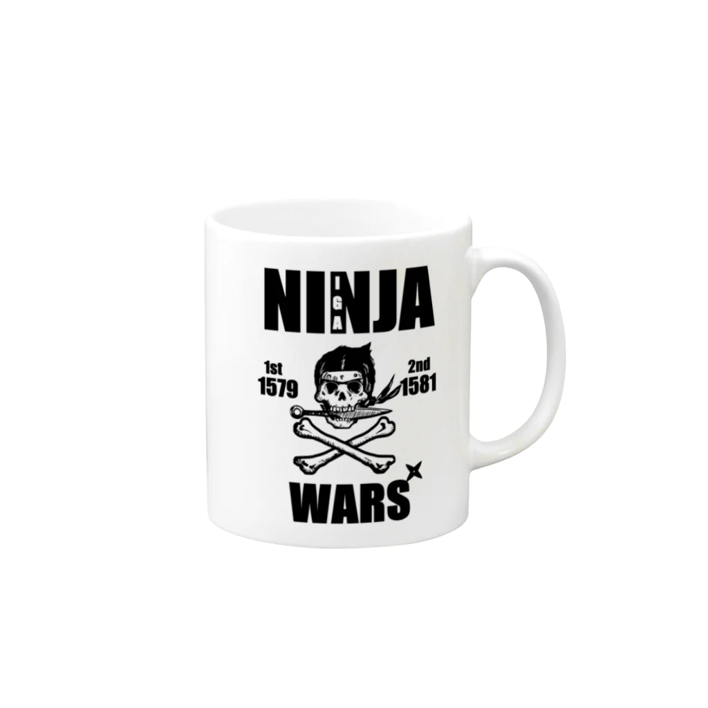 NINJA WARSのninja wars Mug :right side of the handle