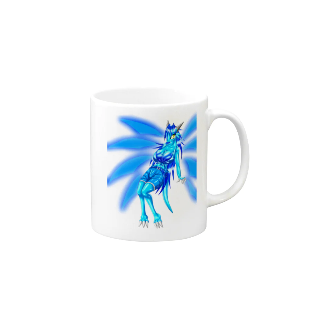 dragoonのオリジナルキャラ：ピッキュ Mug :right side of the handle