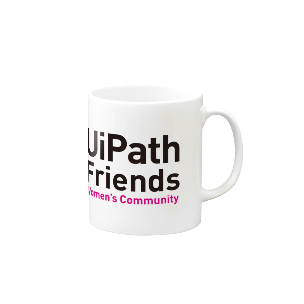 UiPath Friends 公式ショップの女子部グッズ Mug :right side of the handle