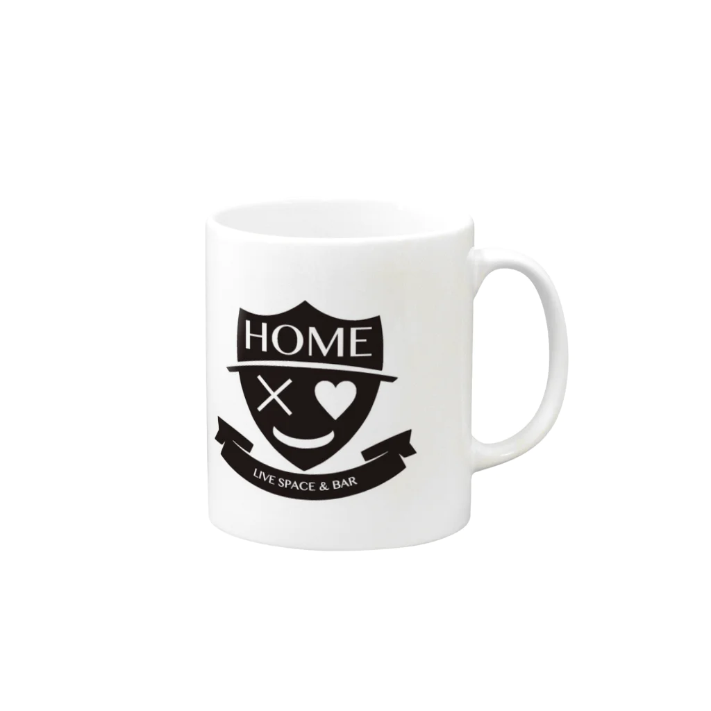 Livespace_HOMEの心斎橋HOME ロゴグッズ Mug :right side of the handle