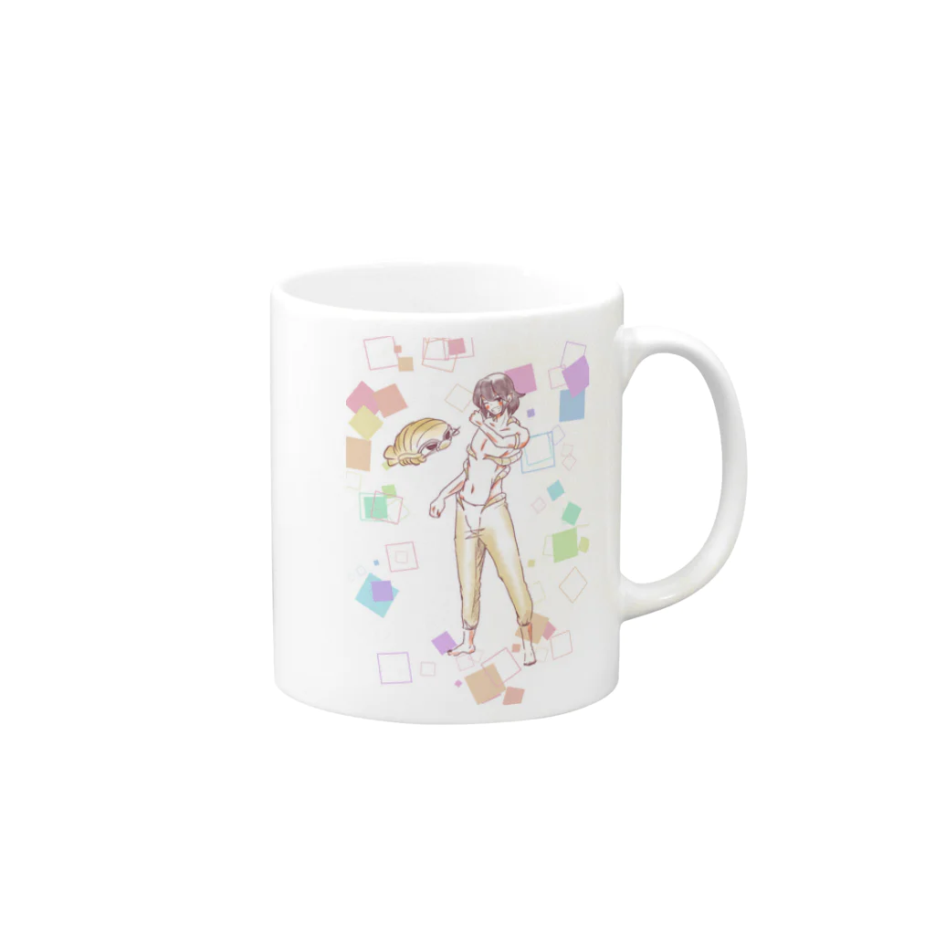 ミューのソウム兄ぃ Mug :right side of the handle