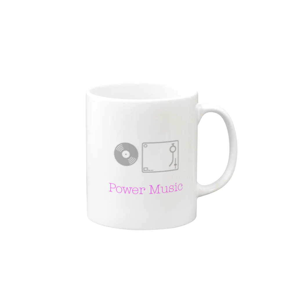 2step_by_JrのPower Music Mug :right side of the handle