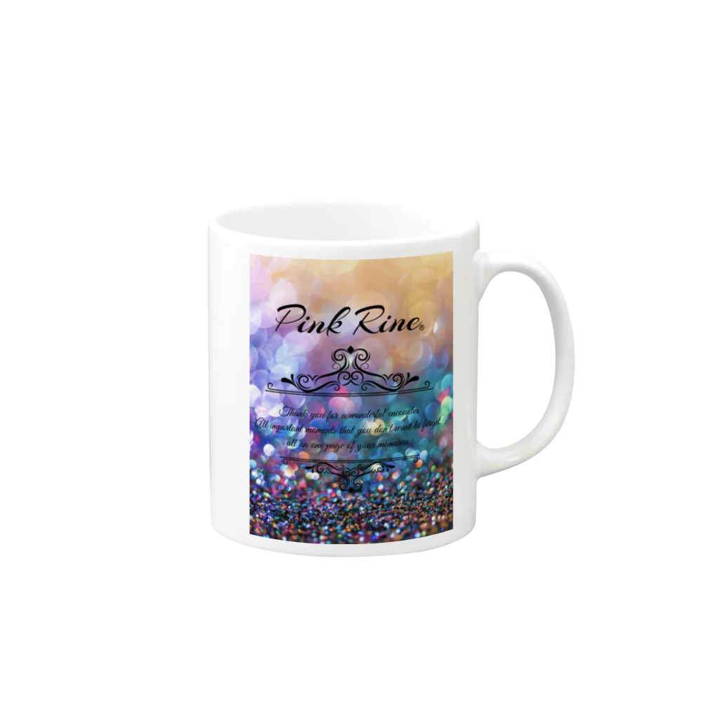 【Pink Rine】の【Pink Rine】オリジナル Mug :right side of the handle