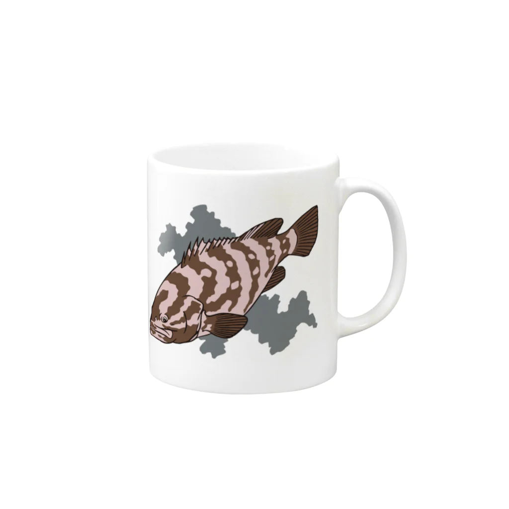 Ham's Gallery フィッシュコレクションのクエ Mug :right side of the handle