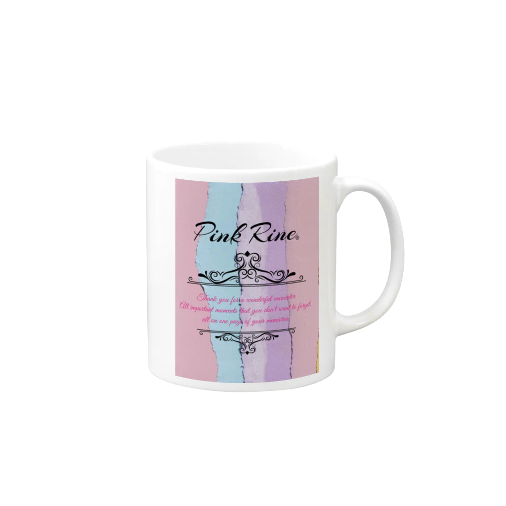 【Pink Rine】の【Pink Rine】オリジナル Mug :right side of the handle
